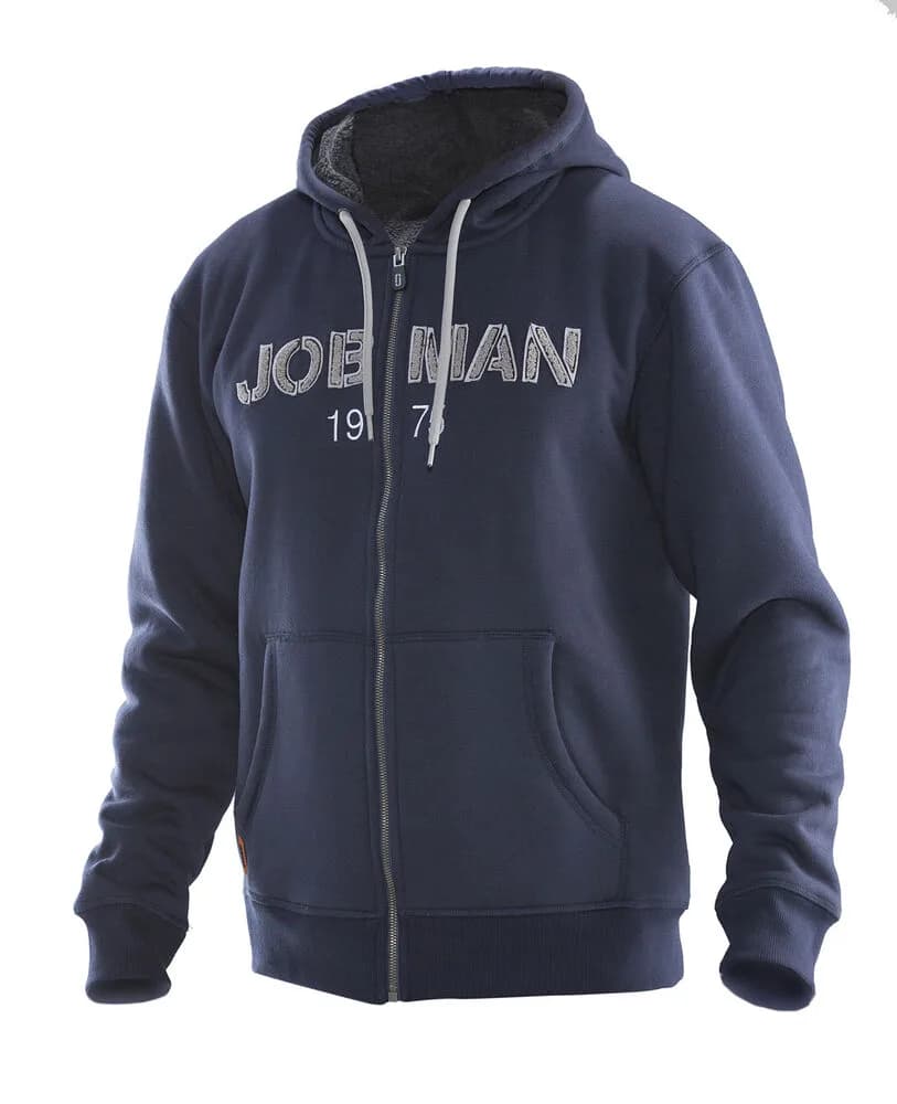 Jobman Jobman - 5154 Vintage Hoodie Lined - Navy/Donkergrijs
