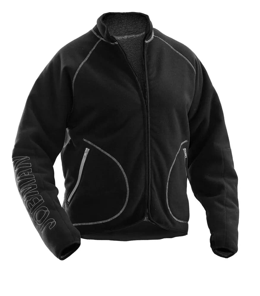 Jobman Jobman - 5192 Fleece Jacket Reversible - Zwart/Donkergrijs