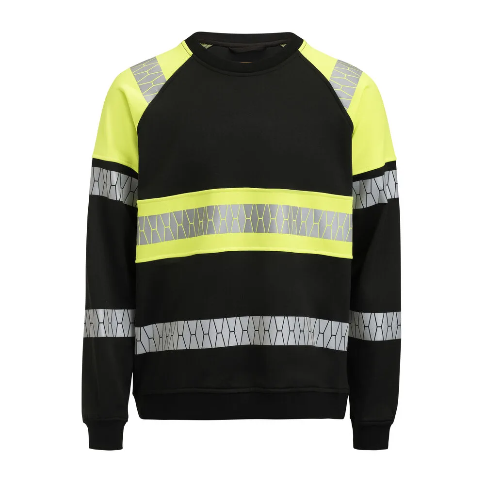 Jobman Jobman - 5224 Sweatshirt Hi-Vis - Zwart/Geel