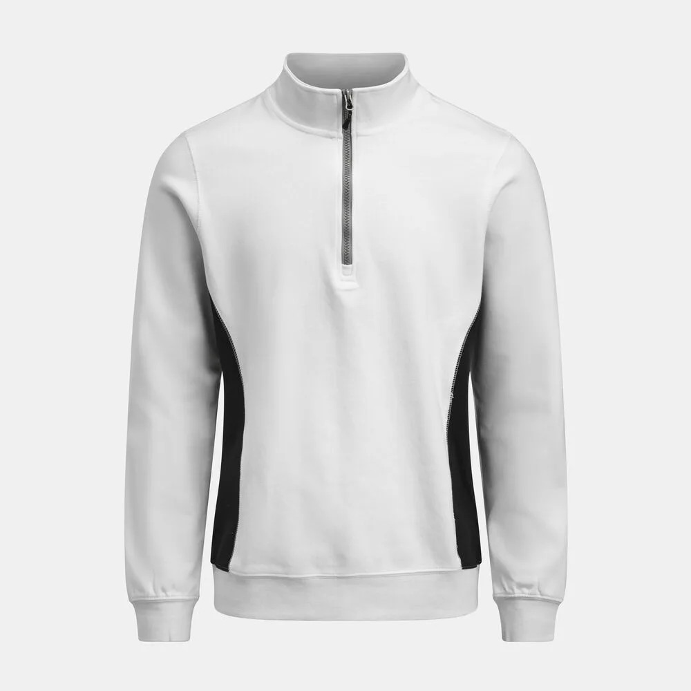 Jobman Jobman - 5401 Halfzip Sweatshirt - Wit/Zwart
