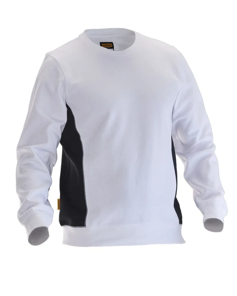 Jobman Jobman - 5402 Roundneck Sweatshirt - Wit/Zwart