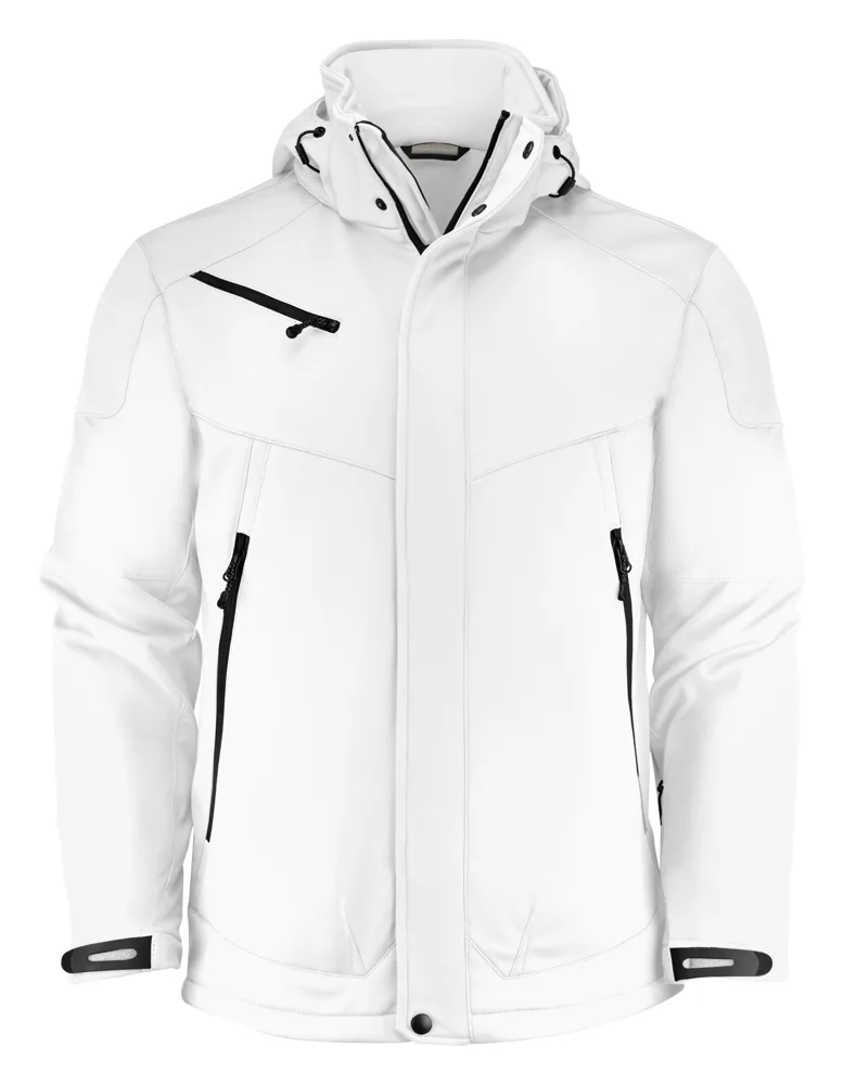 Printer Skeleton Softshell Jas Heren - Wit