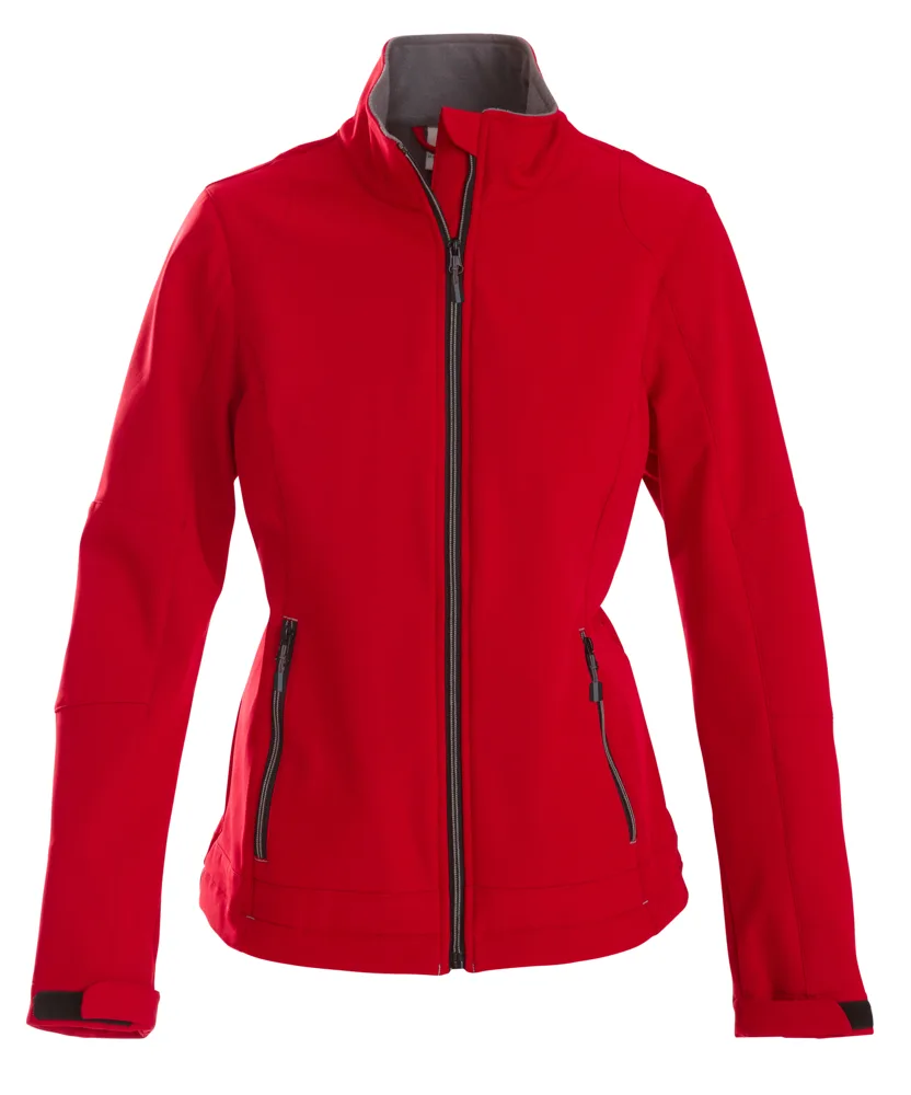 Printer Trial Softshell Jas Dames - Rood