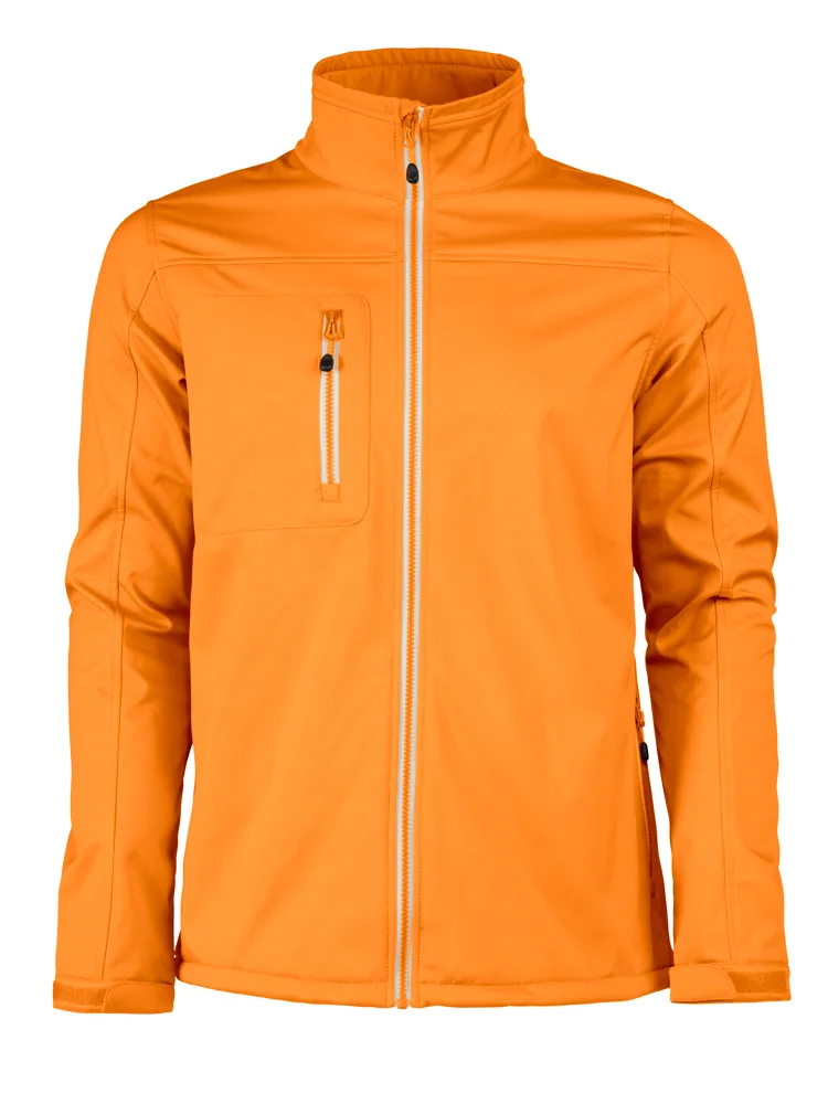 Printer Vert Softshell Jas Heren - Oranje