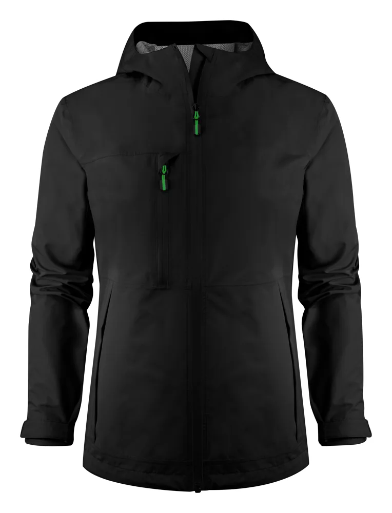 Printer Hiker Shell Jas Dames - Zwart