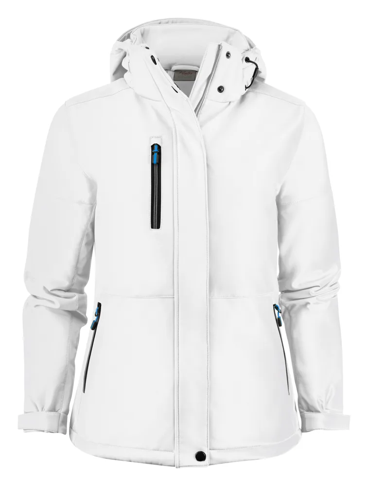 Printer Overlanding Softshell Jas Dames - Wit