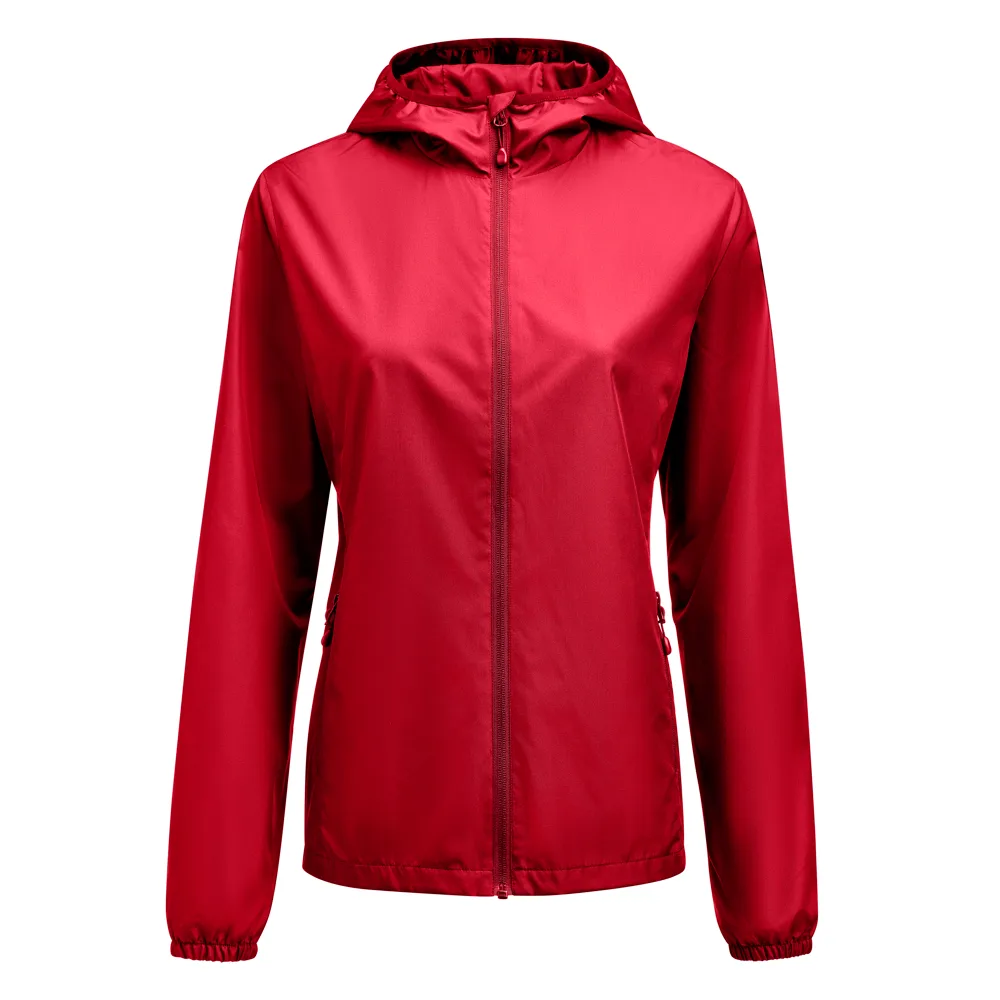 Printer Grab Windbreaker Dames - Rood