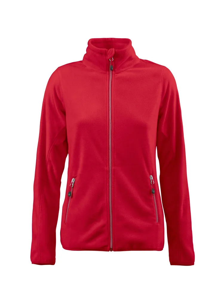 Printer Twohand Fleece Jas Dames - Rood