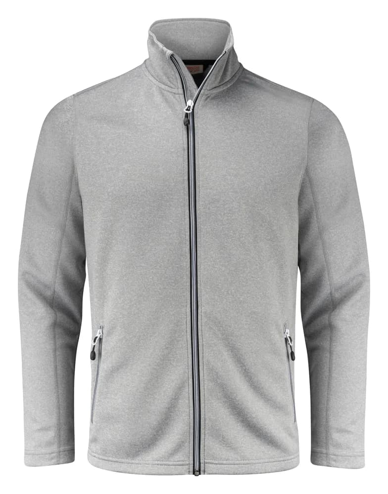 Printer Powerslide Sweater Volledige Rits Heren - Grijs Mêlée