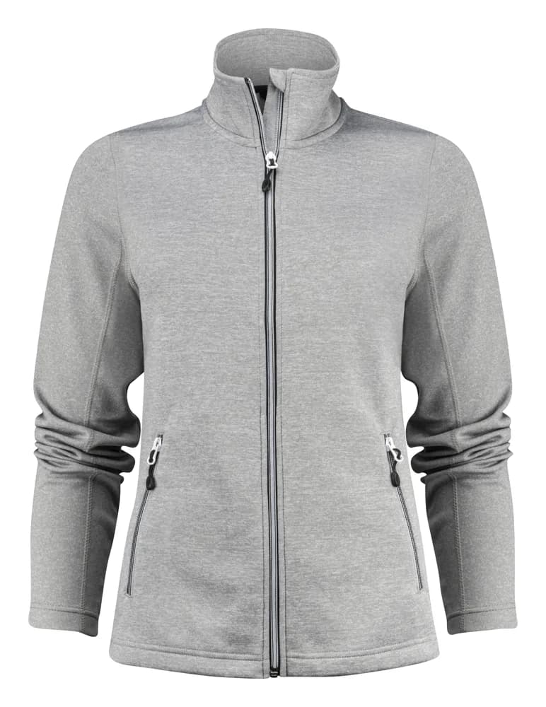 Printer Powerslide Sweater Volledige Rits Dames - Grijs Mêlée