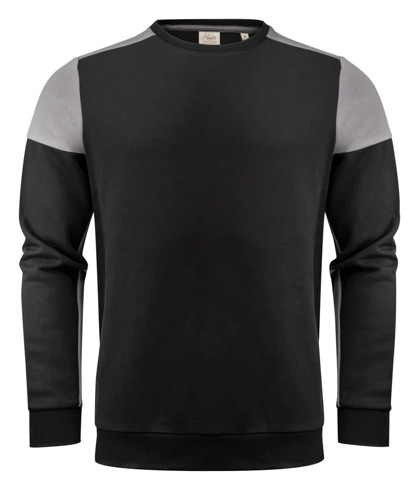 Printer Prime Crewneck Sweater Unisex - Zwart/Staalgrijs