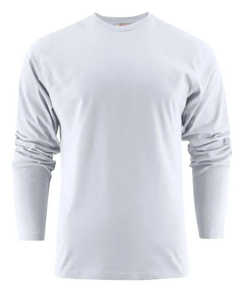 Printer Heavy L/S T-Shirt Heren - Wit