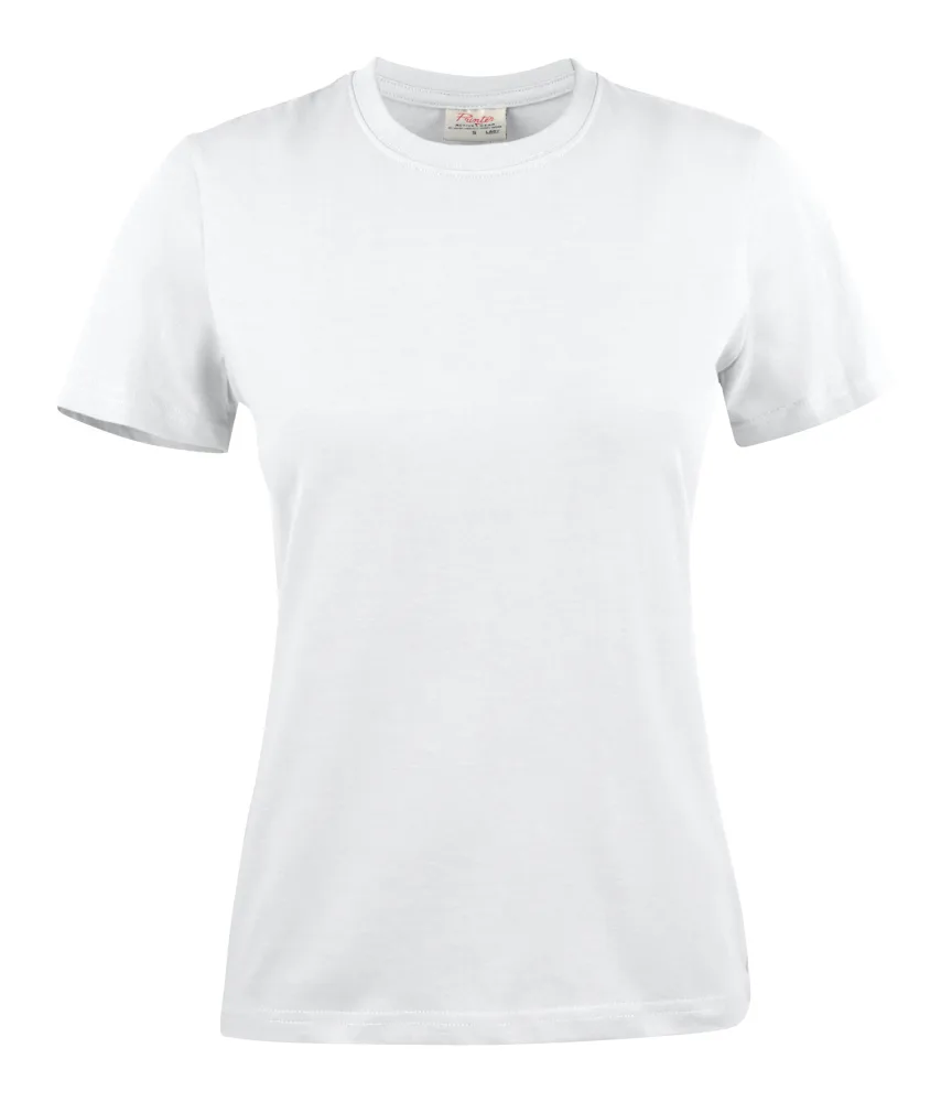 Printer Light T-Shirt Dames - Wit