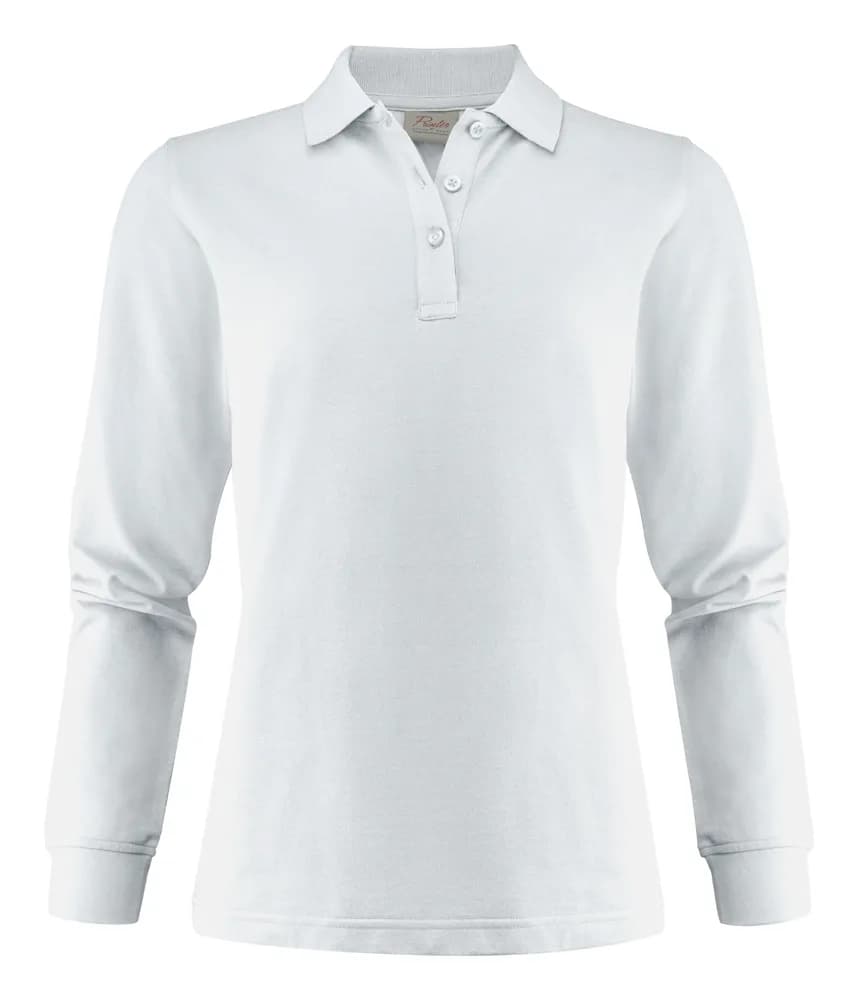 Printer Surf Pro L/S Polo Pique Dames - Wit