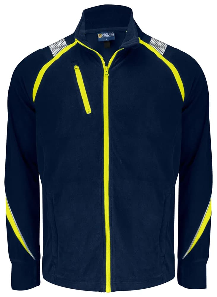 Projob 2328 MICROFLEECE - Geel/Marine