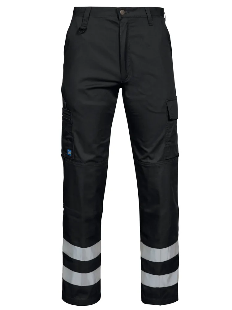 Projob 2517 BROEK MET KNIEZAKKEN EN REFLECTIEBANDEN - Zwart