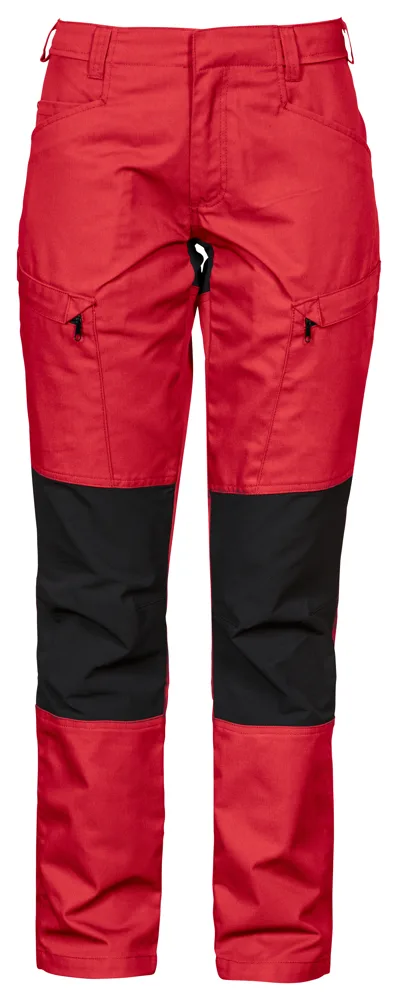 Projob 2521 DAMES STRETCHBROEK ZONDER KNIEZAKKEN - Rood