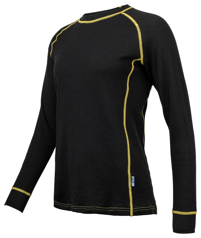 Projob 3109 THERMISCH T-SHIRT LANGE MOUWEN WOL DAMES - Zwart