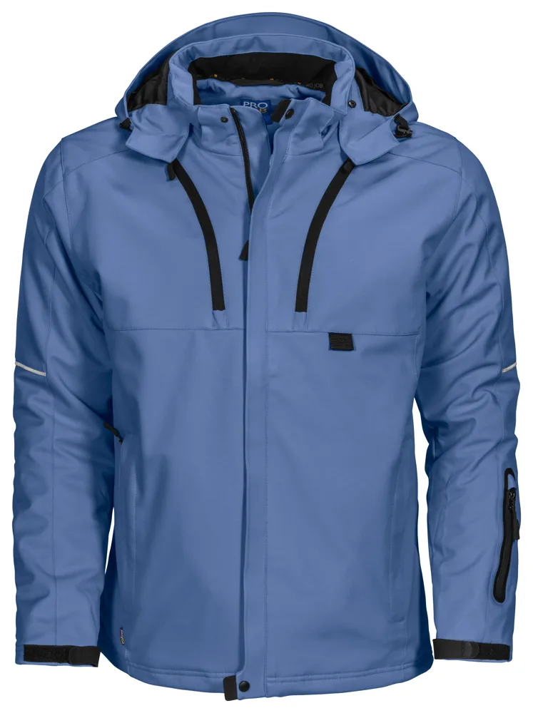 Projob 3407 GEVOERDE SOFTSHELL JAS - Hemelsblauw