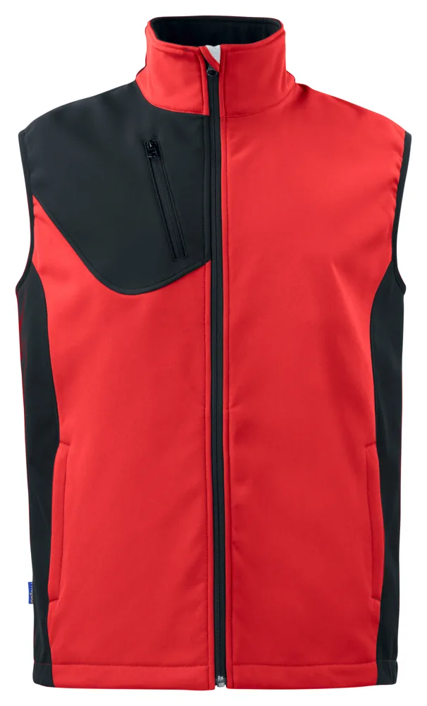 Projob 3702 SOFTSHELL BODYWARMER - Rood