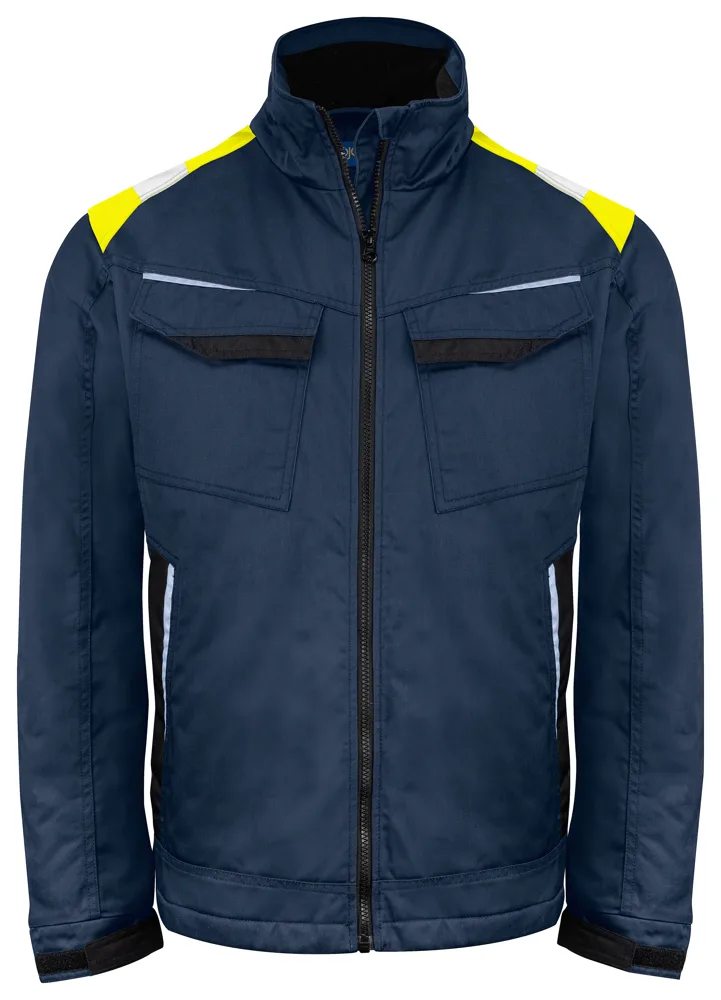 Projob 5428 GEVOERDE SERVICE VEST - Navy/Geel