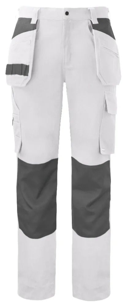 Projob 5530 BROEK MET KNIEZAKKEN EN SPIJKERZAKKEN KATOEN - Wit