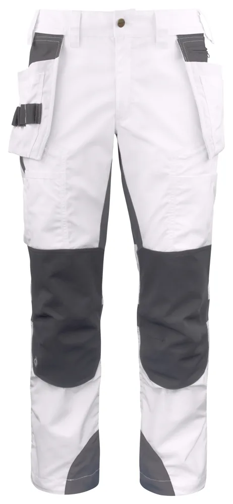 Projob 5536 STRETCHBROEK MET KNIEZAKKEN EN SPIJKERZAKKEN - Wit
