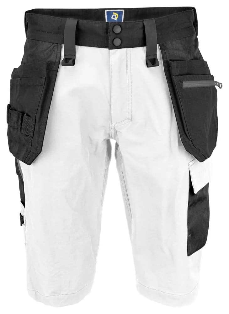 Projob 5562 FULL STRETCHSHORT MET SPIJKERZAKKEN - Wit
