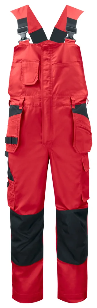 Projob 5630 BRETELBROEK MET KNIEZAKKEN EN SPIJKERZAKKEN - Rood