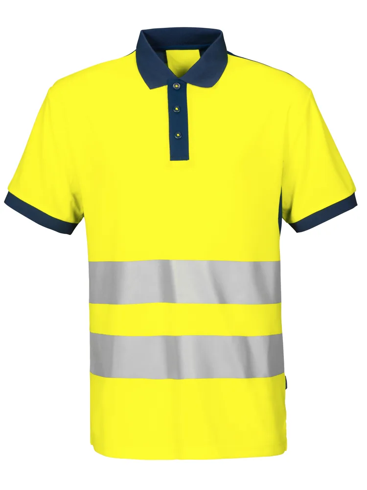 Projob 6008 SIGNALISATIEPOLO EN ISO 20471 KLASSE 2 - Geel/Marine