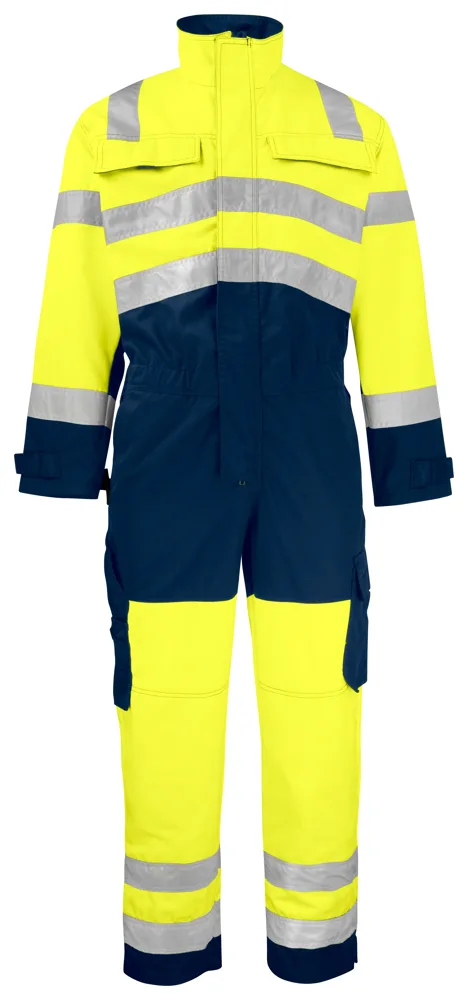 Projob 6203 SIGNALISATIEOVERALL EN ISO 20471 KLASSE 3 - Geel/Marine