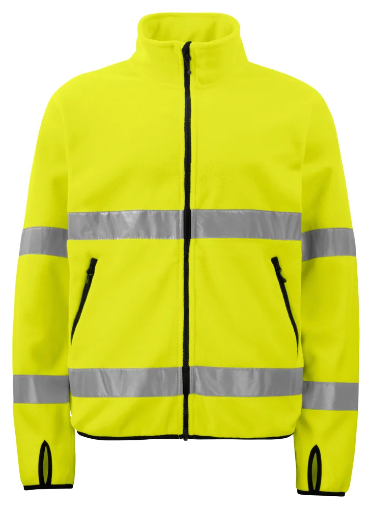 Projob 6327 SIGNALISATIE FLEECE EN ISO 20471 KLASSE 3 - Geel/Zwart