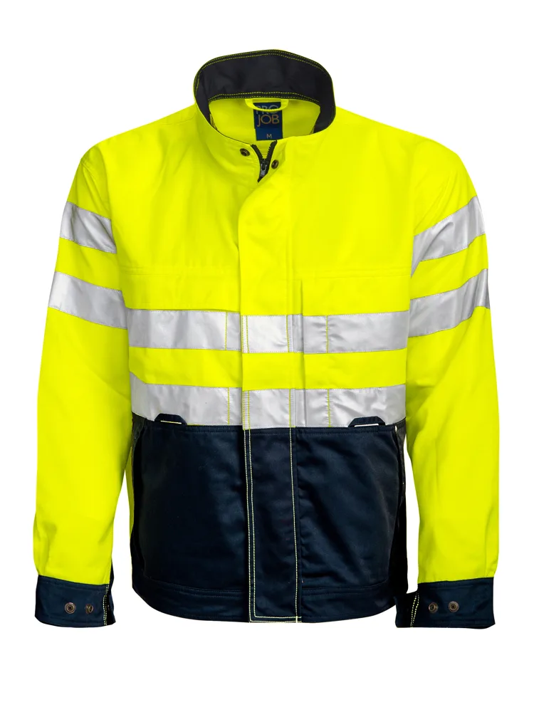Projob 6401 SIGNALISATIEVEST EN ISO 20471 KLASSE 3 - Geel/Marine