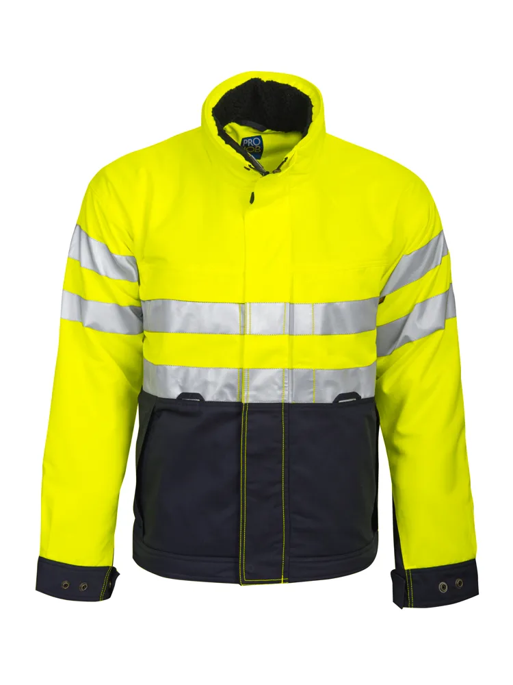 Projob 6407 SIGNALISATIE SERVICEVEST EN ISO 20471 KLASSE 3 GEVOERD - Geel/Marine
