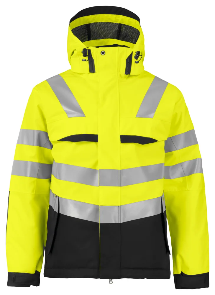 Projob 6422 GEVOERDE KORTE SIGNALISATIEJAS EN ISO 20471 KLASSE 3 - Geel/Zwart