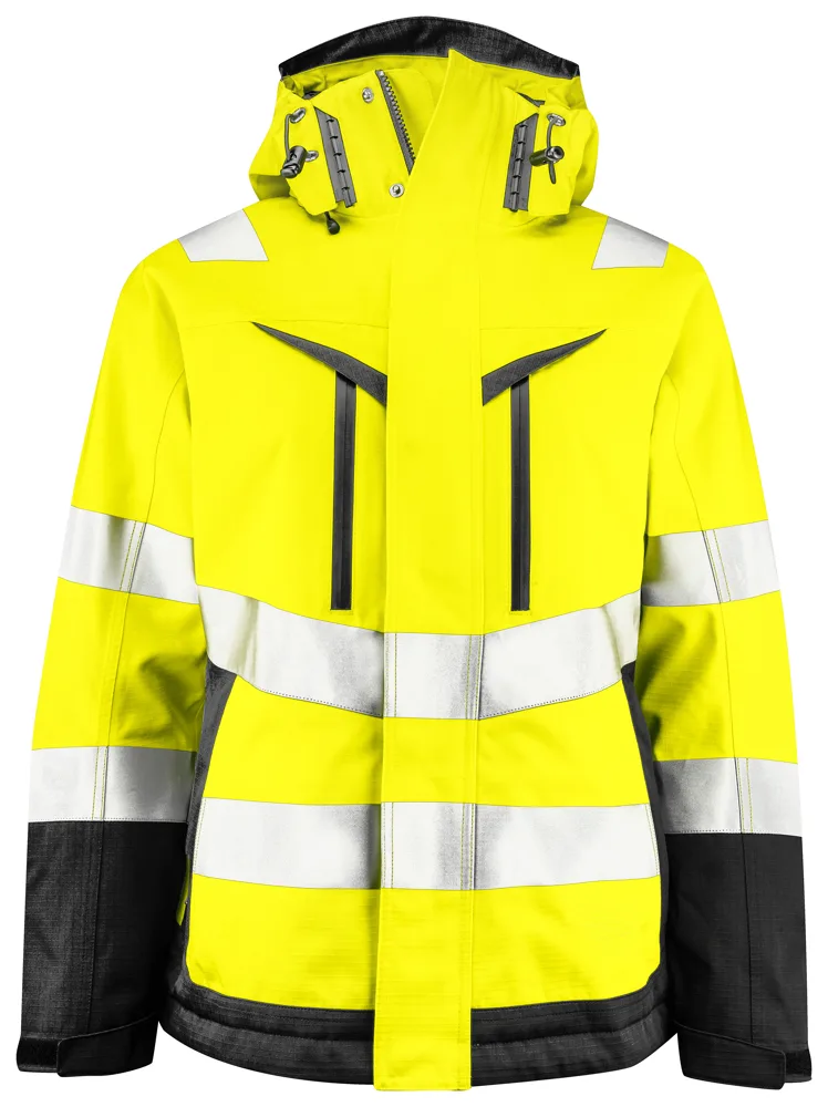 Projob 6449 GEVOERDE SIGNALISATIEJAS DAMES EN ISO 20471 KLASSE 2/3 - Geel/Zwart