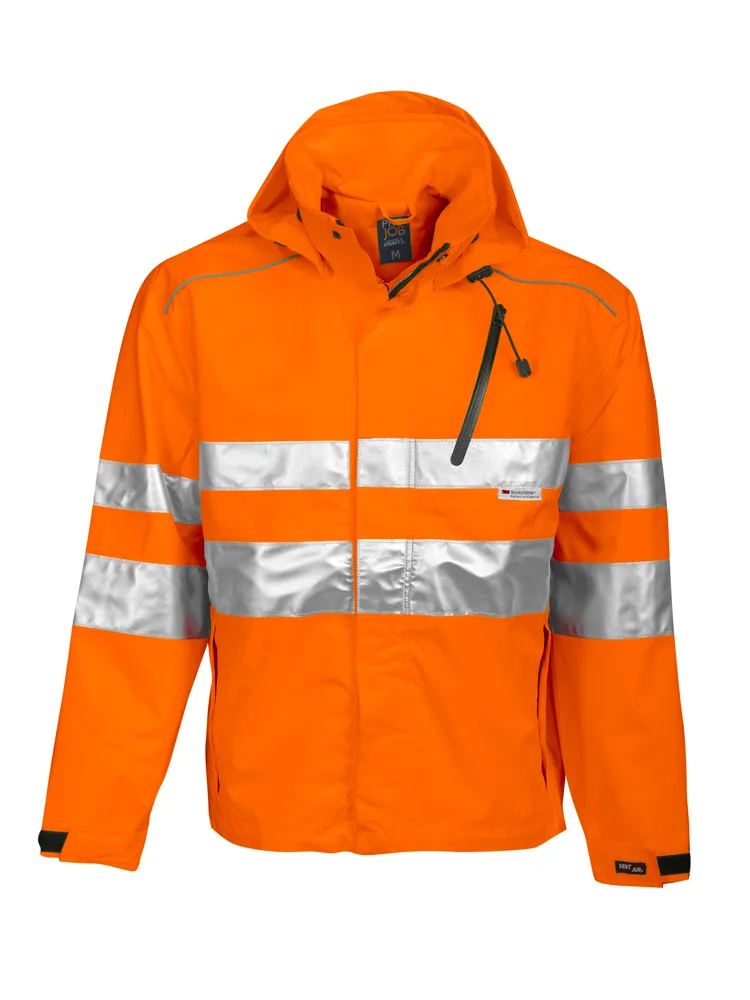 Projob 6466 SIGNALISATIEREGENJAS EN ISO 20471 KLASSE 3 - Oranje/Grijs
