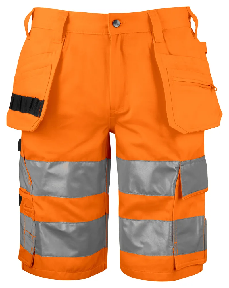 Projob 6535 SIGNALISATIESHORT MET SPIJKERZAKKEN EN ISO 20471 KLASSE 2 - Geel/Zwart