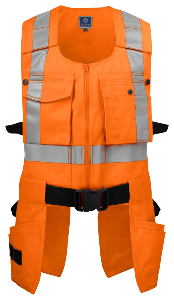 Projob 6704 SIGNALISATIEGEREEDSCHAPSVEST EN ISO 20471 KLASSE 2 - Oranje