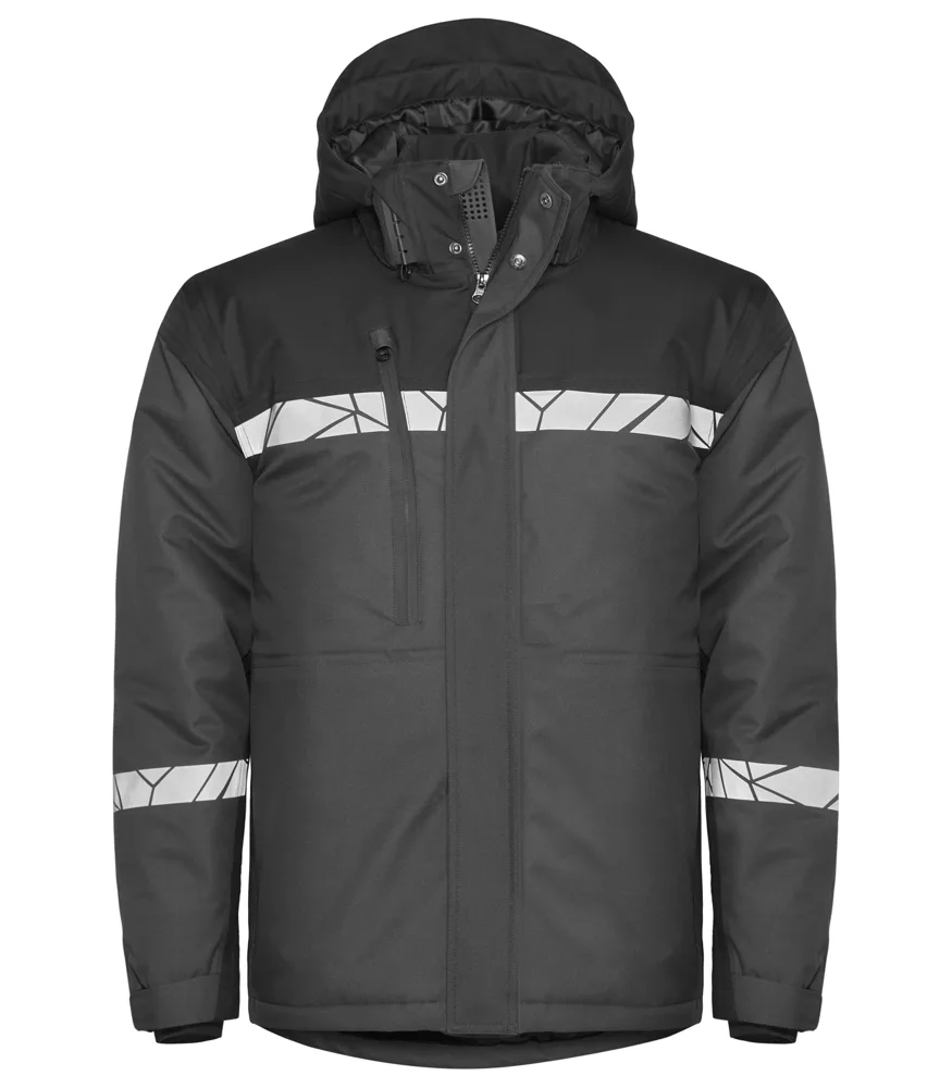 Projob 7413 GEVOERDE SOFTSHELL JAS - Grijs/zwart