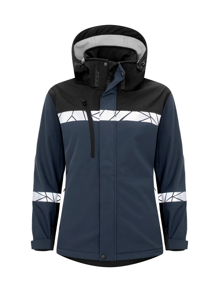 Projob 7417 SOFTSHELL JAS DAMES - Marine/Zwart