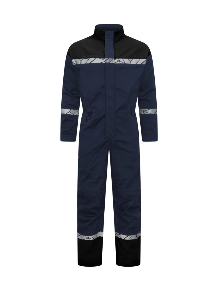 Projob 7601 STRETCH OVERALL MET KNIEZAKKEN - marine/zwart