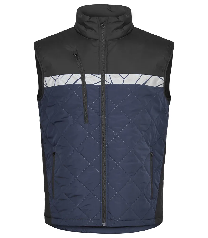 Projob 7700 BODYWARMER - marine/zwart