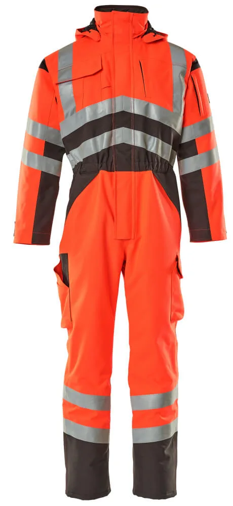 MASCOT® Winteroverall - hi-vis rood/donkerantraciet