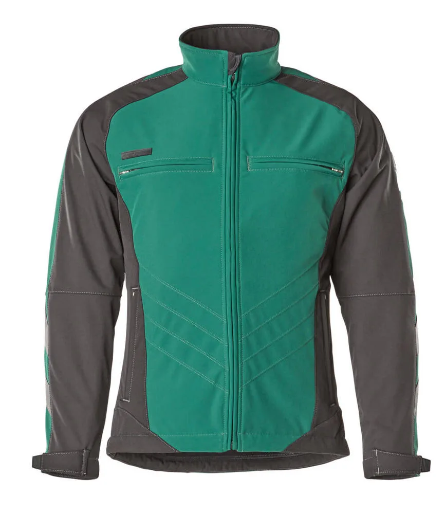 MASCOT® Softshell jas - groen/zwart
