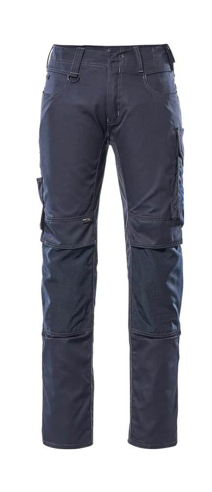 MASCOT® Broek met kniezakken - donkermarine/korenblauw