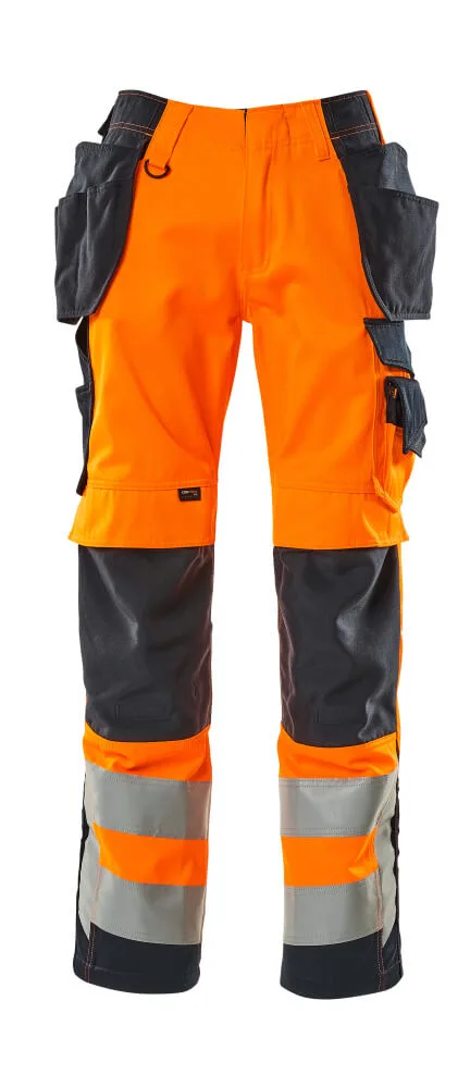 MASCOT® Broek met spijkerzakken - hi-vis oranje/donkermarine