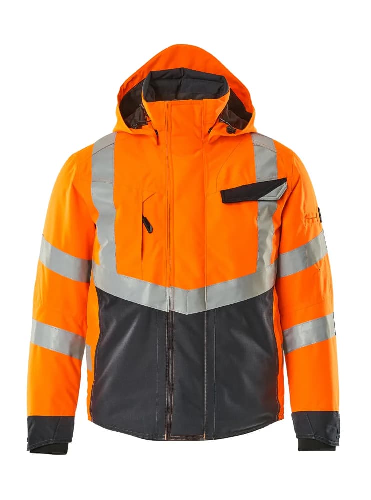 MASCOT® Winterjas - hi-vis oranje/donkermarine