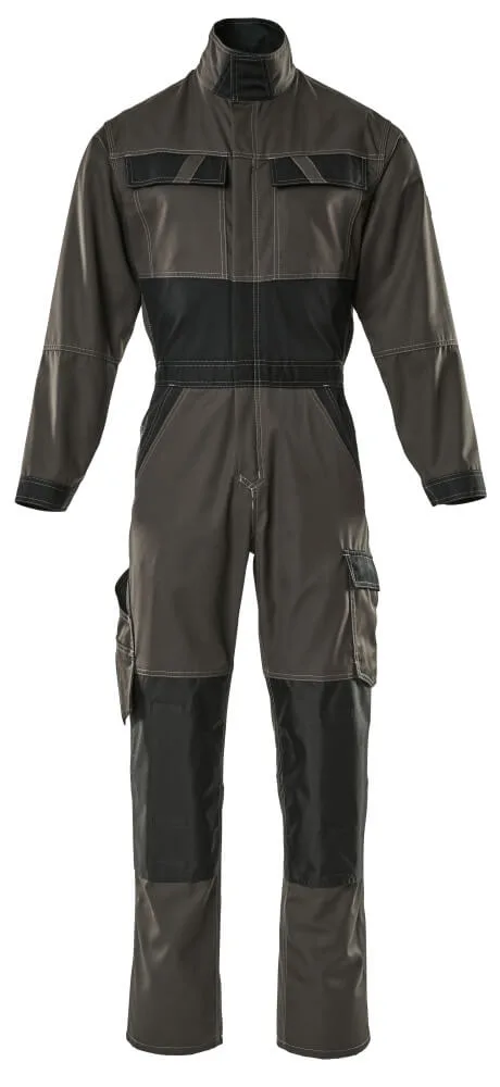 MASCOT® Overall met kniezakken - donkerantraciet/zwart