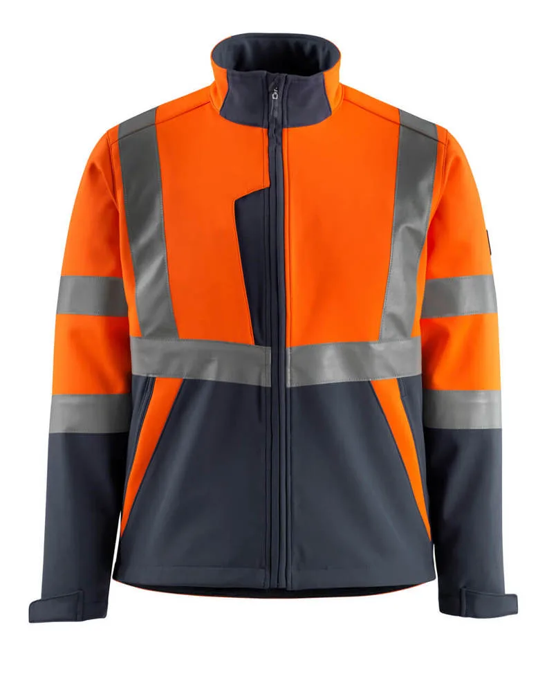 MASCOT® Softshell jas - hi-vis oranje/donkermarine